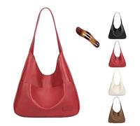 Generico Ooomay Bag, Ooomay Maya Shoulder Tote Bags, Ooomay Tote Bag for Women, Soft Vegan Leather Trendy Stylish Versatile (red)