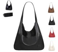 Generico Ooomay Bag - Ooomay Shoulder Bags, Vegan Leather Trendy Soft Tote Bag, Vintage Casual Simple for Daily Use (Black)