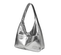 Generico Ooomay Bag, The Maya Bag, Ooomay Maya Tote Shoulder Bags for Women, Leather Casual Trendy Soft Bags Room (Bright Silver)