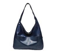 Generico Ooomay Maya Shoulder Bag, Ooomay Bag, Vegan Leather Tote Bag, Casual Trendy Soft Bag, for Everything Not Look Bulky (Blue)