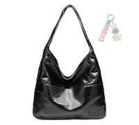 Generico Ooomay Maya Tote Bag, The Maya Shoulder Bag by Ooomay, Vegan Leather Trendy Soft Spacious Yet Slim Design (black-A)