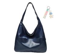 Generico Ooomay Maya Tote Bag, The Maya Shoulder Bag by Ooomay, Vegan Leather Trendy Soft Spacious Yet Slim Design (navy blue)