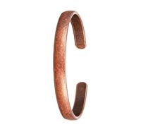 Generico Open Bangle For Women And Men - Vintage Copper Cuff Bracelet | Copper Cuff Bangle with Simple Style, 2.56in Size, for Work, Dates, Parties, Travel, Vacation, Yoga & Meditation