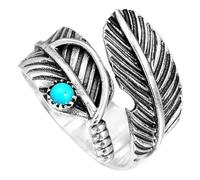 Genérico open piume, retrò anelli aperti, gioielli inquietanti, anelli di banda impilabili, di irrequietezza, fede nuziale delle ragazze, la pelle dei regali del giorno della ma