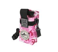 Generico OPENMOON - Borsa da trasporto per bottiglia d'acqua e bombola di gas, 2 metodi di trasporto, tracolla regolabile, da indossare in vita,mimetico (Rosa)