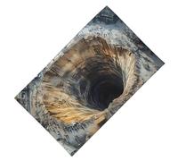 Genérico Optical Illusion Rug- 3D Visual Effect Crystal Velvet Floor Mat, 60x40cmstain Resistant Rug, Non Slip Washable | Bathroom Entryway Home Use