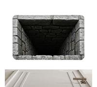 Genérico Optical Illusion Rug - 50 × 80 × 2 cm 3D Hole Rug | Optical Hole, Quick Dry Non-Slip Carpet, 3D Door Mat For Entryway, Living Room, Bedroom, Hallways, Fun Home Decor, Birthday Holiday Party