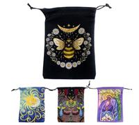 Generico Oracle Cards Bag - Tarot Card Velvet, 13x18cm Board Game Tarot Bag