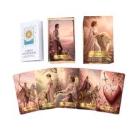 Generico Oracle Cards Deck - 78 Piece Tarot Style Pink Divination Set for Guidance Reading for Love Dreams Meditation | Portable Card Game Kit with Smooths Finish Paper Stock for Home Travel