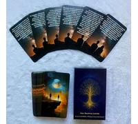 Generico Oracoli in italiano Carte Oracolari Spirituali 'Ask Shuffle Listen', Messaggi Motivazionali in Italiano, Deck Intuitivo con Immagini Notturne