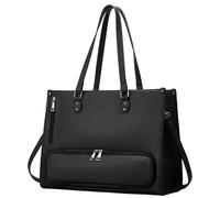 Generico Ordinateur Portable Femme 15,6-16 Pouces - Tote De Travail Avec Compartiment Déjeuner Isotherme, À Main En Cuir PU Pour Bureau, Études Et Voyage, Bandoulière Réglable