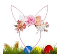 Genérico Orecchie Di Coniglio Per La Testa | Costumi Con Fasce E Fiori | Orecchie Di Coniglio Bambini Per Pasqua Per Bambini, Natale, Halloween, Festa, San e Costumi per Donne