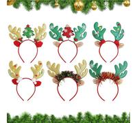 Generico Orecchie Di Renna - Copricapo In Feltro Con Corna,Per Capelli Per Il Natale | Per Donne, Ragazze E Adulti, Per Feste, Natale, Vacanze, Bellezza, Matrimoni E Cosplay