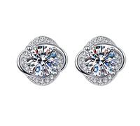 Generico Orecchini di con pentagramma a forma di pentagramma con diamanti Moissani Orecchini in moissanite Attrezzi X Gioielli (01#D-A, One Size)