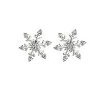 Generico Orecchini Donna in Argento Sterling con Perle Luminescenti e Zirconi Splendenti - Design Moderno e Leggero - Ideale per Compleanni e Matrimoni (5-Silver, One Size)