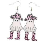 Generico Orecchini Halloween Unici Nero Rosa Bianco Gioielli Gotici Punk per Accessori per e