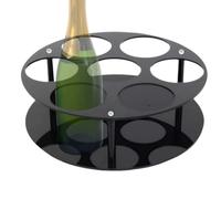 Generico , | Organ|7 Bottles Acrylic, Dispenser Display Tray Modern Organization Stable Shelf For Offices House Bar Restaurant Cafe