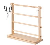 Generico Organisateur de Ruban, Support de Ruban| Porte-Bobine de rubanen Bois à 4 niveaux - Étagère de Rangement pour l'