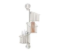 Generico Organization Hardware - Versatile Hanging Unit, Sturdy Vacuum Fixation, Modern Space Saver, Rapid Water Exit Design | Heavy Duty Holder, Practical Rectangular Case for Tidying Living Area