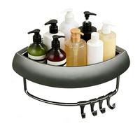 Genérico Organizer angolare per doccia | Organizer triangolare senza forare con ganci antiruggine, mensola per bagno, per casa sapone vasca da bagno piastrelle controsoffitto appartamento camera da