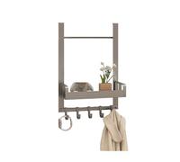 Generico Organizer Da Appendere Alla Porta, Ripiani For Della Dispensa Con 1/2 Cestini E 5 Ganci For La Camera Letto Del Bagno(Color2,30x12x42cm)