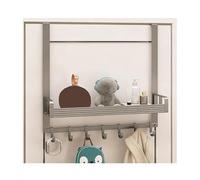 Generico Organizer Da Porta Appendere Con 1/2 Cestello E Gancio Appendiabiti, Dispensa Sopra La , For Camera Letto Del Bagno(Color2,50x12x42cm)