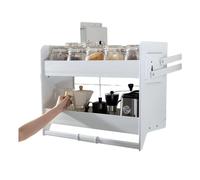 Generico Organizer For Ripiani Estraibili, Cestello Di Sollevamento For Ripiani Resistenti, Organizer E Contenitori For Spezie Estraibili For La Cucina, For La Dispensa Della Cucina(700mm Cabinet)