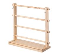 Generico Organizer in Legno - Legno 15,67x15,67x5,79 Poll | Scaffale 4 Livelli per | Supporto Nastris per Artigianato, Pasticcerie, Fioristi E Organizzazione Casa Laboratorio Pasticceria Negozio