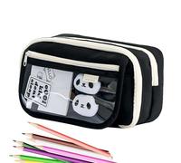 Generico Organizer per astucci, astuccio Panda, Borsa organizer per matite Panda di cancelleria, Simpatico astuccio estetico per scuola elementare, media, college