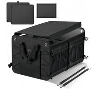 Generico Organizer per Bagagliaio Auto per Skod Yeti | Multifunzione Pieghevole con Multi-Scomparti,Antiscivolo e Resistente,Maniglia di Trasporto e Tasche a Rete Laterali