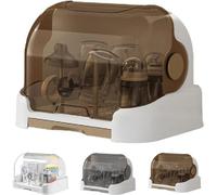 Generico Organizer Per Biberon, Scatola Portabiberon, Rastrelliere Asciuga Biberon Con Coperchio, Portabiberon Antipolvere Con Vassoio Raccogligocce Rimovibile Per Biberon, Tettarelle, Tazze, Pompa