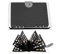 Generico Organizer per smaltato - Libro da 8 pagine con copertura protettiva in PVC trasparente, conserva oltre 350 in modo sicuro | Album da collezione essenziale per collezioni di e badg