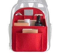 Generico Organizer per zaino - Organizer per zainoo leggero, multitasche, in feltro | Divisore per zainoo da viaggio leggero multitasche per bottiglie di tablet, elettronici