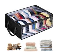 Genérico Organizer Pieghevole: Contenitore Trasparente, Borsa Da Sotto Il Letto, 2 Manici Resistenti, Cestino Chiuso Per La Conservazione, Caso Di Via