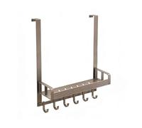 Generico Organizzatore Da Sopra La Porta Con 1/2 Cestini E 6 Ganci, Organizer , For Armadio Camera Letto, Bagno, Dispensa(40x12x42cm)