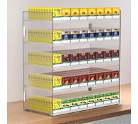 Generico Organizzatore di Sigarette da Parete e Supporto per espositore per Auto - Soluzione di stoccaggio efficiente per casa e Ufficio, Supporto salvaspazio per Un Facile Accesso e un'esposizione o