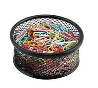 Generico Organizzatore di tromboni per ufficio, titolare del trombing per l'ufficio | Supporto per clip per mesh - distributori di mesh stackable rotondo, per ufficio nero per studio,