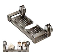 Genérico Organizzatore doccia per bagno | Organizer ad angolo con ventose per stoccaggio | Supporto per la doccia - per uomo donna adulto bagno casa gel e servizi igienici