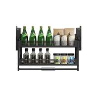 Generico Organizzatore For Ripiani Estraibili In Lega Di Alluminio, Organizzatore For Spezie, Spazio Aperto A Doppio Strato, Risparmia Spazio For La Dispensa Delle Spezie(850mm Cabinet)