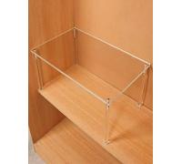 Generico Organizzatore for scaffali for armadietti, espositore e organizzatore in acrilico trasparente, scaffale espositivo multiuso for oggetti da collezione(H20cm,49x44cm/19.3x17.3in)