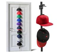 Generico Organizzatore per Cappelli da Porta,Anticaduta a Doppia Esposizione e Ripiano | Appendiabiti per Cappellini Oltre la Porta - per Camera da Soggiorno Guardaroba Casa Ufficio Interni Garage