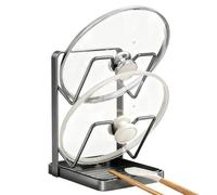 Generico Organizzatore Per Coperchi Delle Pentole,Supporto Per Spatole A 2 Livelli,Supporto Per Coperchi Con Vassoio Antigoccia - Per Taglieri Spatole Mestoli Cucchiai In Cucina E Cottura