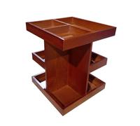 Genérico Organizzatore per il trucco rotante | Organizzatore per il trucco rotante 360 per controsoffitti | in legno per esposizione e conservazione | per la casa bagno camera da