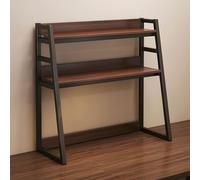 Generico Organizzatore per scrivania per Computer a 2 Livelli e scaffale per Libri, espositore Multiuso per Forniture per Ufficio, scrivania Nera, 75x32x90 cm / 29,5x12,5x35,4 Pollici