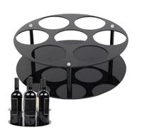 Generico Organizzatore Sciroppo Acrilico, Supporto Per Distributore Bottiglie, Organizzatore Stazioni Caffè, Display Pulito Ed Elegante, Risparmia Spazio E Aumenta L'efficienza, 32x32x9cm, Per L'us