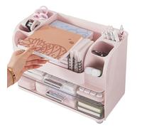 Generico Organizzatore Trucco,Ripiano Organizzatore per Cosmetici da Scrivania | Con Cassetto Per Cosmesi Gioielli Medicinali Cassettiera Bagno Cucina