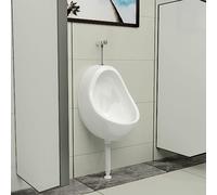 Generico Orinatoio Sospeso con Sciacquone in Ceramica Bianco,Bianco,12.3kg,143990