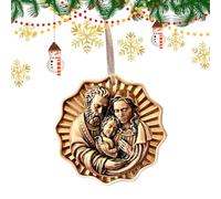 Generico Ornamenti del Presepe | Pendente Religioso Cristiano in Resina da Appendere - Ornamento per Il Presepe | per la Casa Interno Mensola FESTIVITÀ Stanza Matrimonio Compleanno Celebrazione