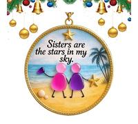 Generico Ornamenti per L'Albero | Decorazioni per L'Albero di Natale 'Amicizia in Marino, Pendenti in Acrilico 2D, per Interni ed Esterni, esposizioni stagionali per la casa di Famiglia, Feste invern