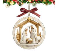 Generico Ornamenti Per Presepe - Presepe Religioso Acrilico 2D Da Appendere, Religioso Cristiano | Per La Casa, Il, L'interno, Mantello, La Stanza, Matrimonio, La Festa Di Compleanno, Le D